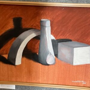 Painting of various 3D shapes